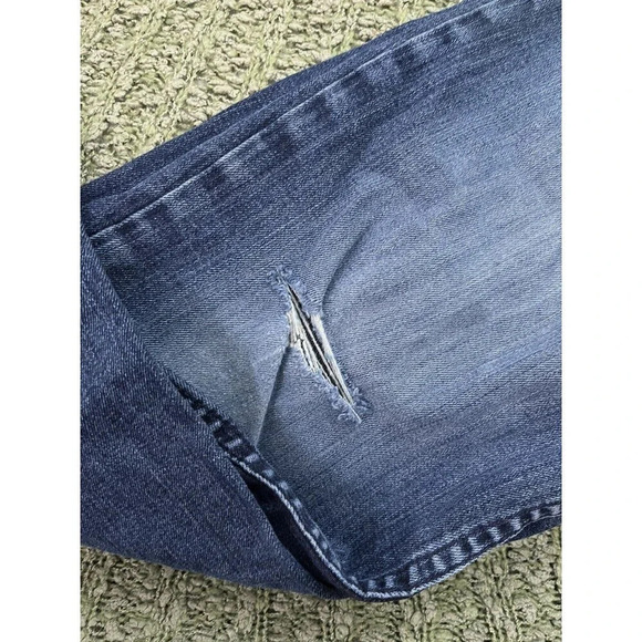 Calvin Klein Jeans Men’s 32x30 Blue Dark Wash Relaxed Straight Leg Denim Jeans - Picture 5 of 8